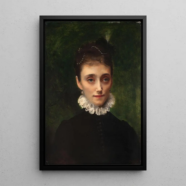 La duchesse de Talleyrand-Périgord - Gustave Jean Jacquet — inramlat konstverk på väggen