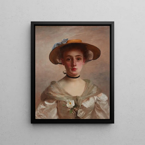 Gustave Jean Jacquet - Portrait of a Young Woman.webp