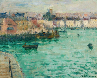 ant-port de Dieppe - Gustave Loiseau — vy av konstverket