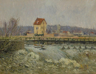 Barrage de Pontoise - Gustave Loiseau — vy av konstverket