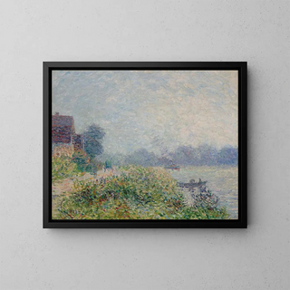 Bord de rivière - Gustave Loiseau — inramlat konstverk på väggen