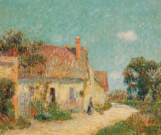 ett torp i Normandie - Gustave Loiseau — vy av konstverket