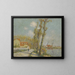 L'Oise à Pontoise - Gustave Loiseau — inramlat konstverk på väggen