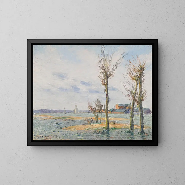 La Loire à Trentemoult - Gustave Loiseau — inramlat konstverk på väggen