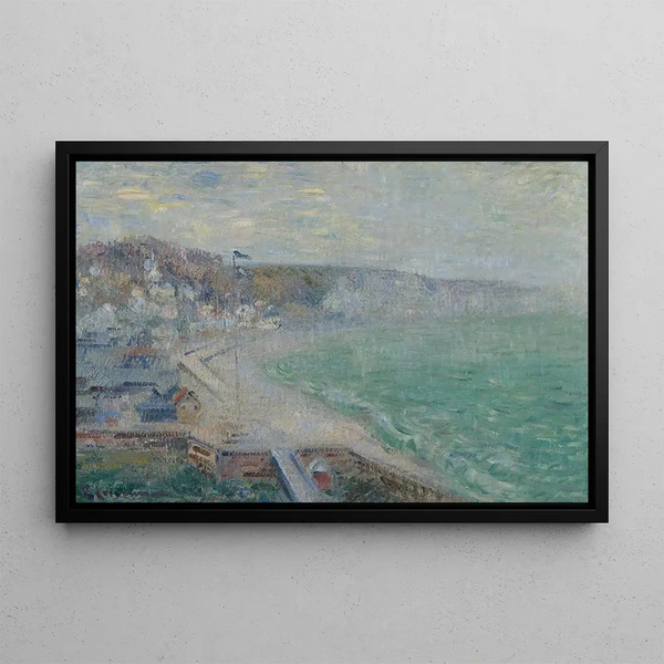 La Plage de Fécamp - Gustave Loiseau — inramlat konstverk på väggen