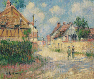 La route de Tournedos - Gustave Loiseau — vy av konstverket