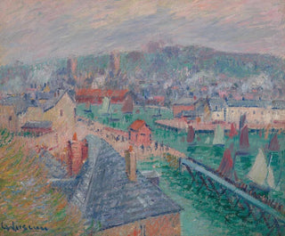 Le port de Fécamp, Normandie - Gustave Loiseau — vy av konstverket