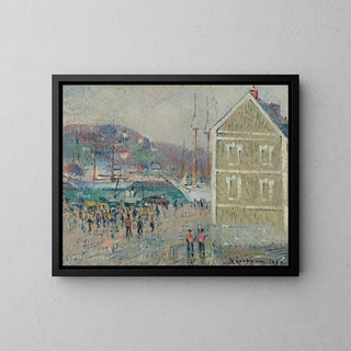 Le Bassin Berrigny à Fécamp - Gustave Loiseau — inramlat konstverk på väggen