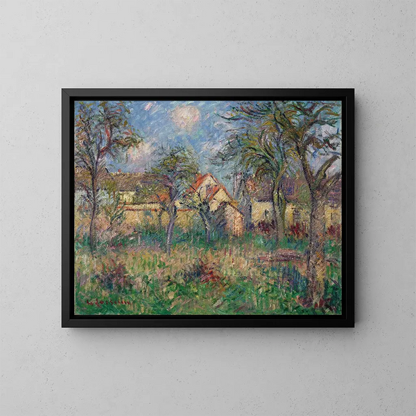 Le Jardin - Gustave Loiseau — inramlat konstverk på väggen