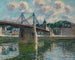 Le Pont suspendu Delbeuf - Gustave Loiseau — vy av konstverket