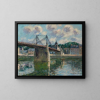 Gustave Loiseau - Le Pont Suspendu Delbeuf.webp