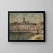 Le quai Duquesne, Dieppe - Gustave Loiseau — inramlat konstverk på väggen