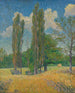 Les Peupliers - Gustave Loiseau — vy av konstverket