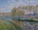 Les Rives de l'Eure le matin à Saint-Cyr-du-Vaudreuil - Gustave Loiseau — vy av konstverket