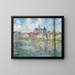 Moret-sur-Loing - Gustave Loiseau — inramlat konstverk på väggen