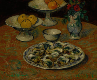 Gustave Loiseau - Nature morte hutres fruits et fleurs.webp