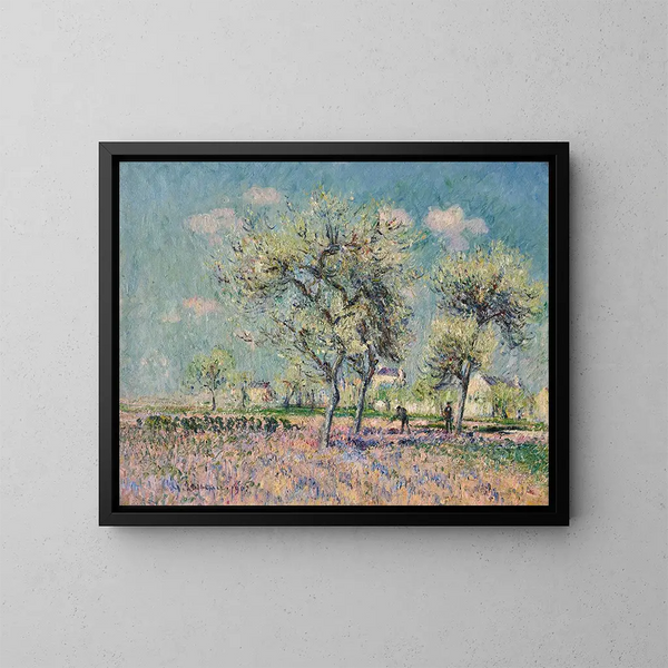 Landskap - Gustave Loiseau — inramlat konstverk på väggen