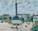 Place de la Bastille - Gustave Loiseau — vy av konstverket