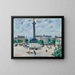 Place de la Bastille - Gustave Loiseau — inramlat konstverk på väggen