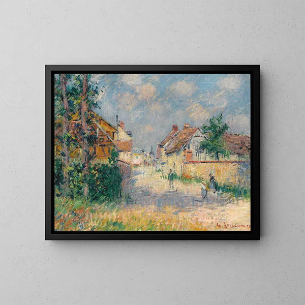 Rue Saint-Cyr-du-Vaudreuil - Gustave Loiseau — inramlat konstverk på väggen