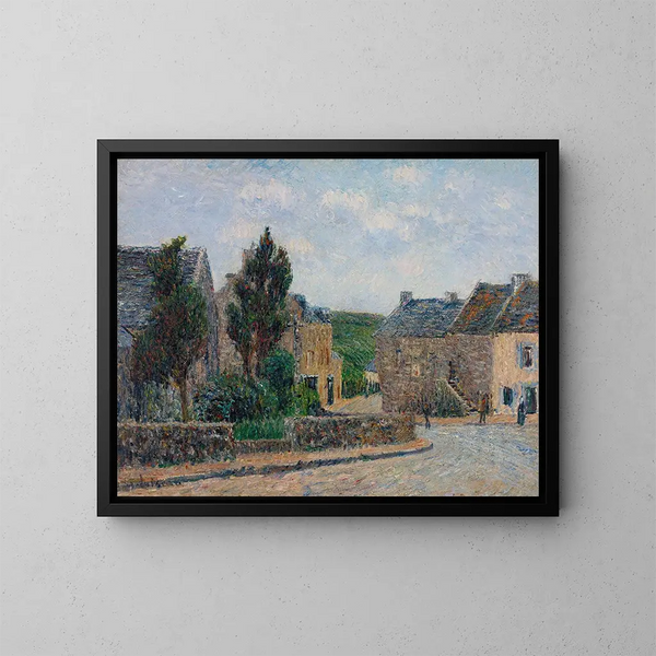 Rue Saint-Lunaire - Gustave Loiseau — inramlat konstverk på väggen