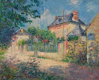 Rue de village - Gustave Loiseau — vy av konstverket