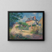 Rue de village - Gustave Loiseau — inramlat konstverk på väggen