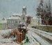 La neige à Auvers-sur-Oise - Gustave Loiseau — vy av konstverket
