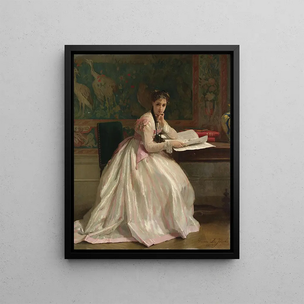 Gustave Lonard de Jonghe - A Moment Of Distraction.webp