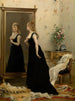 Framför spegeln - Gustave Léonard de Jonghe — vy av konstverket