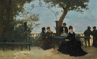 Gustave Maincent - Le goter sur la terrace.webp