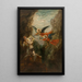 En helgon i öknen - Gustave Moreau — inramlat konstverk på väggen