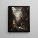 Hercule och Lerna Hunden - Gustave Moreau — inramlat konstverk på väggen