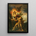Jacob och ängeln - Gustave Moreau — inramlat konstverk på väggen