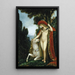 La Licorne - Gustave Moreau — inramlat konstverk på väggen