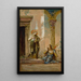 La Sainte et le Poète - Gustave Moreau — inramlat konstverk på väggen