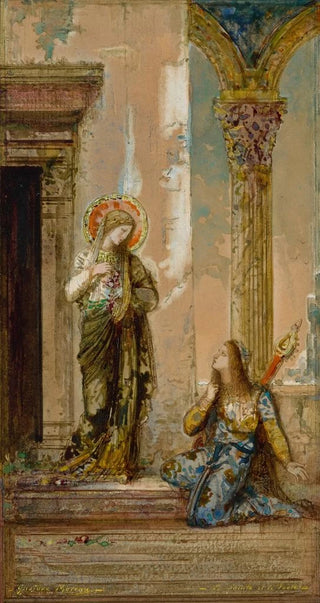 Gustave Moreau - La Sainte et le Pote.webp