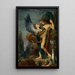 Œdipus och Sfinxen - Gustave Moreau — inramlat konstverk på väggen