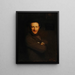 Le Rieur Autoportrait - Gustave Pierre — inramlat konstverk på väggen