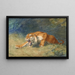 Tigre rugissant - Gustave Surand — inramlat konstverk på väggen