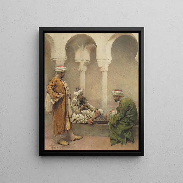 Gustavo Simoni - A game of draughts.webp