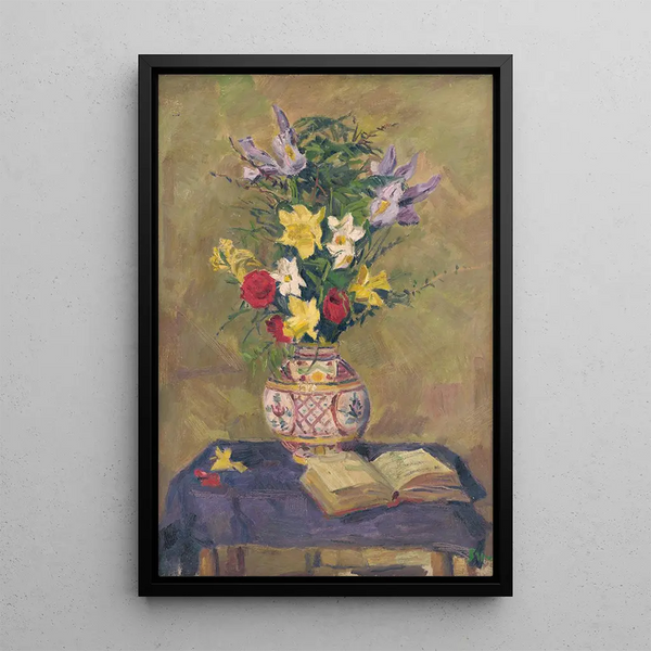 Blommor - Gustav Mahler — inramlat konstverk på väggen