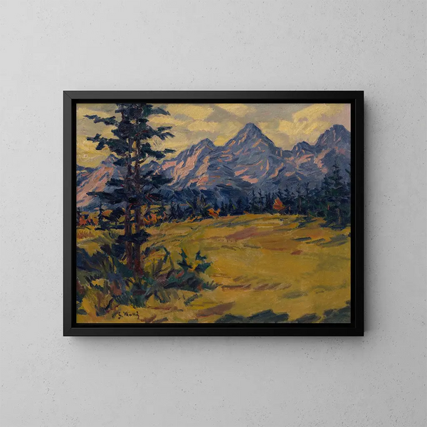 Landskap av Tatras - Gustav Mahler — inramlat konstverk på väggen