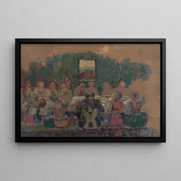 Festin de mariage, étude pour le tableau - Gustav Mahler — inramlat konstverk på väggen