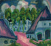 Gut Staberhof III - Ernst Ludwig Kirchner — vy av konstverket