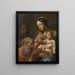 La Sainte Famille avec saint Jérôme - Guy François — inramlat konstverk på väggen