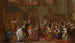 Ludvig XIV vid Notre-Dame i Paris den 30 januari 1687 under en tacksägelsegudstjänst efter hans tillfrisknande från en allvarlig sjukdom - Guy Louis Vernansal den äldre — vy av konstverket