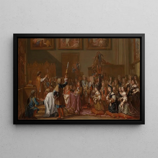 Guy Louis Vernansal the Elder - Louis XIV in NotreDame de Paris on January 30 1687 at a Thanksgiving Service after his Recovery from a Grave Illness.webp