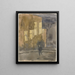 Rue de Meudon la nuit - Gwen John — inramlat konstverk på väggen