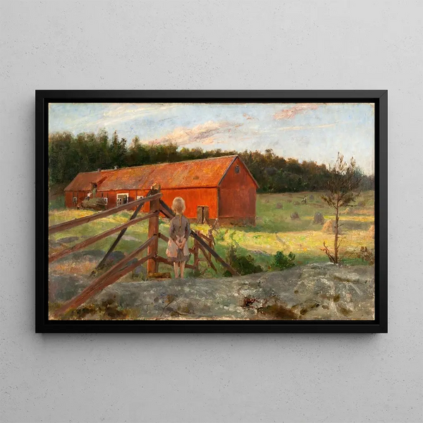 La Ferme - Hanna Hirsch-Pauli — inramlat konstverk på väggen